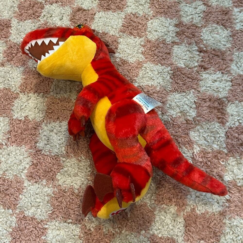Build-A-Bear Red Raptor Dino Stuffed Animal 15” - Picture 6 of 7